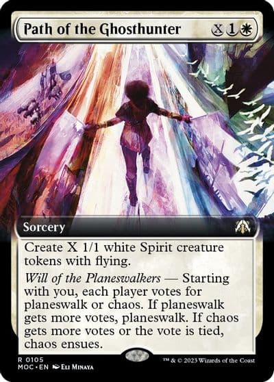 Path of the Ghosthunter Extended Art Commander: March of the Machine Magic card
