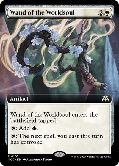 Wand of the Worldsoul Extended Art Commander: March of the Machine Magic card