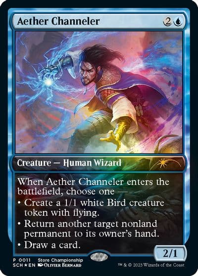 Aether Channeler Game Day & Store Championship Promos Magic card