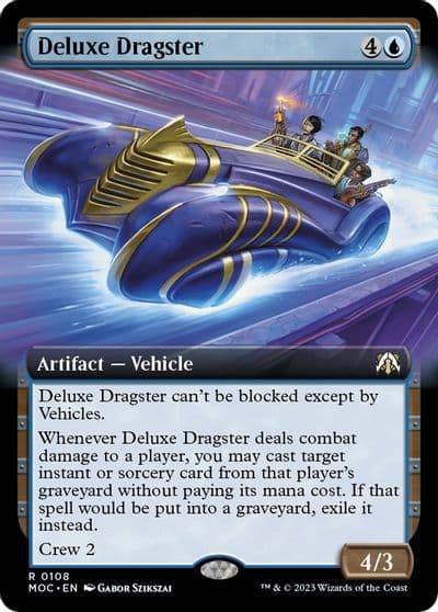 Deluxe Dragster Extended Art Commander: March of the Machine Magic card