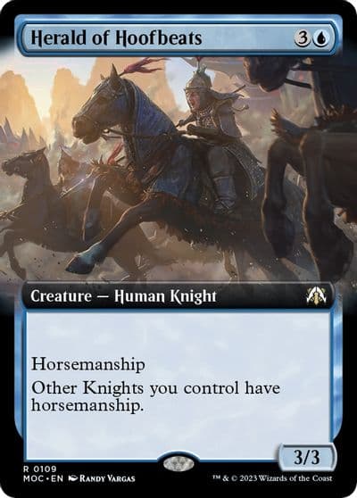 Herald of Hoofbeats Extended Art Commander: March of the Machine Magic card