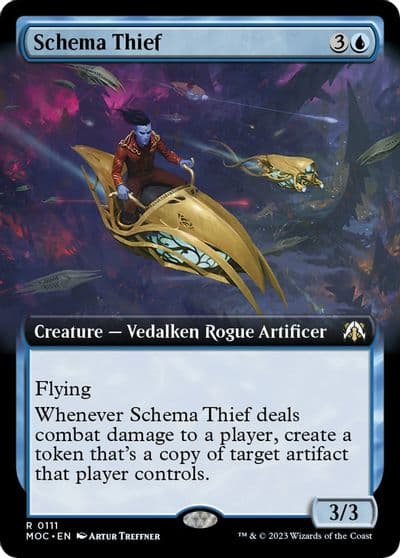 Schema Thief Extended Art Commander: March of the Machine Magic card
