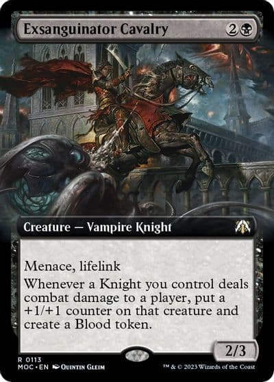 Exsanguinator Cavalry Extended Art Commander: March of the Machine Magic card
