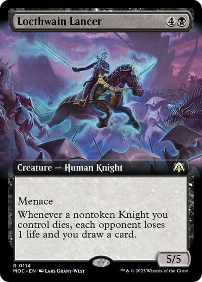 Locthwain Lancer Extended Art Commander: March of the Machine Magic card