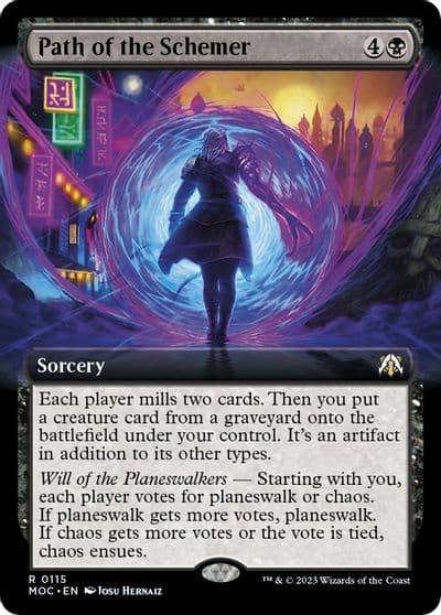 Path of the Schemer Extended Art Commander: March of the Machine Magic card