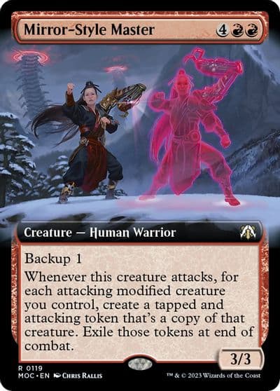 Mirror Style Master Extended Art Commander: March of the Machine Magic card