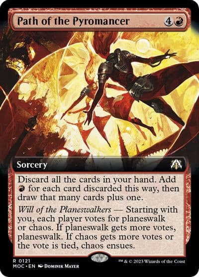 Path of the Pyromancer Extended Art Commander: March of the Machine Magic card