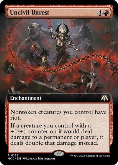 Uncivil Unrest Extended Art Commander: March of the Machine Magic card
