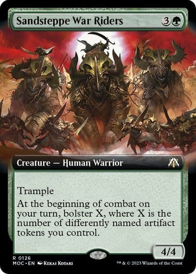 Sandsteppe War Riders Extended Art Commander: March of the Machine Magic card