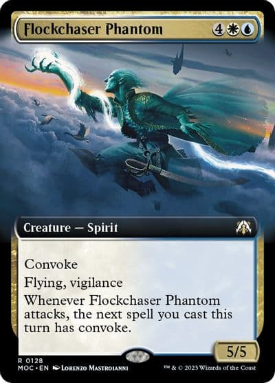 Flockchaser Phantom Extended Art Commander: March of the Machine Magic card