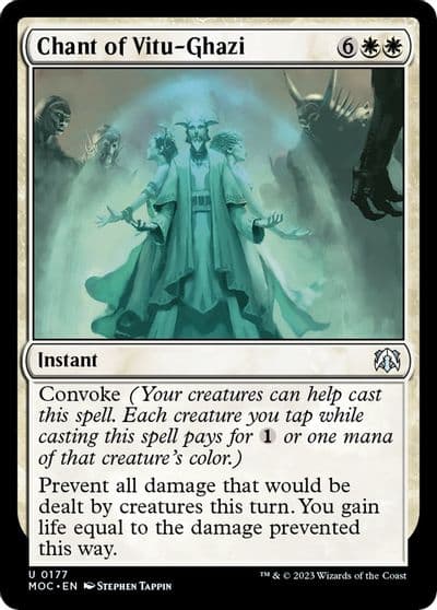 Chant of Vitu Ghazi Commander: March of the Machine Magic card
