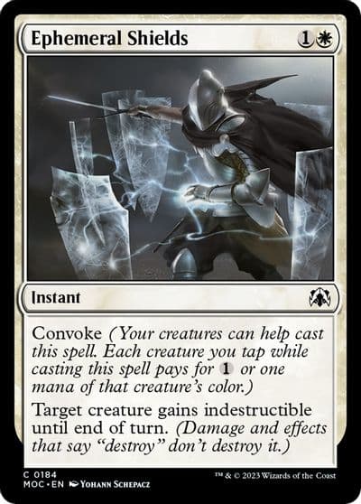 Ephemeral Shields Commander: March of the Machine Magic card