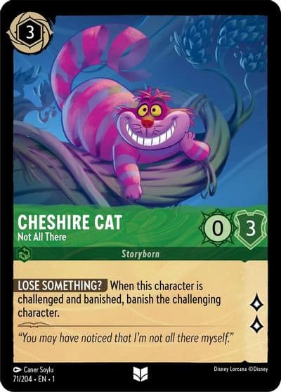 Cheshire Cat Not All There The First Chapter Lorcana card