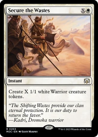 Secure the Wastes Commander: March of the Machine Magic card