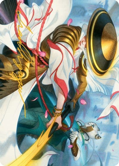 Cut Short Art Card Gold Stamped Signature Art Series: March of the Machine Magic card