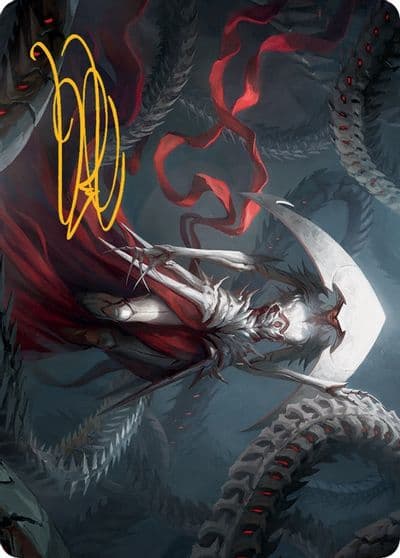 Elesh Norn Art Card Gold Stamped Signature Art Series: March of the Machine Magic card