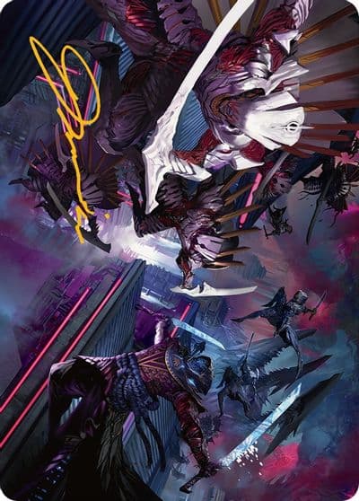 Invasion of Kamigawa Art Card Gold Stamped Signature Art Series: March of the Machine Magic card