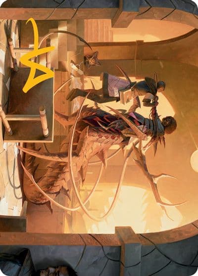 Rona Tolarian Obliterator Art Card Gold Stamped Signature Art Series: March of the Machine Magic card