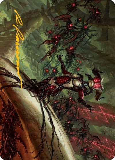 Sheoldred Art Card Gold Stamped Signature Art Series: March of the Machine Magic card