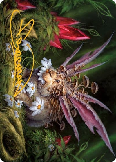 Placid Rottentail Art Card Gold Stamped Signature Art Series: March of the Machine Magic card
