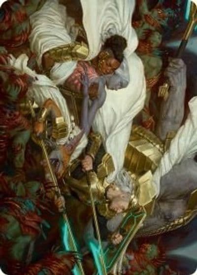 Storm the Seedcore Art Card Art Series: March of the Machine Magic card
