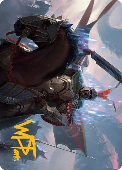 Marshal of Zhalfir Art Card Gold Stamped Signature Art Series: March of the Machine Magic card