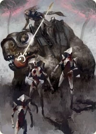Thalia and The Gitrog Monster Art Card Art Series: March of the Machine Magic card