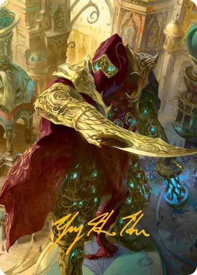 Baral Chief of Compliance Art Card Gold Stamped Signature Art Series: March of the Machine Magic card