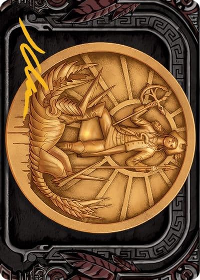 Captain Lannery Storm Art Card Gold Stamped Signature Art Series: March of the Machine Magic card