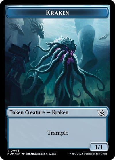 Kraken Token March of the Machine Magic card
