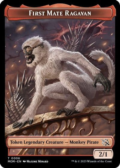 First Mate Ragavan Token March of the Machine Magic card