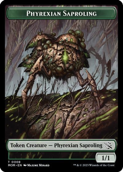 Phyrexian Saproling Token March of the Machine Magic card