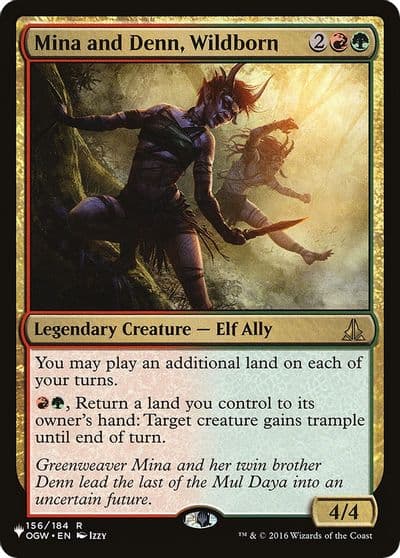 Mina and Denn Wildborn The List Reprints Magic card