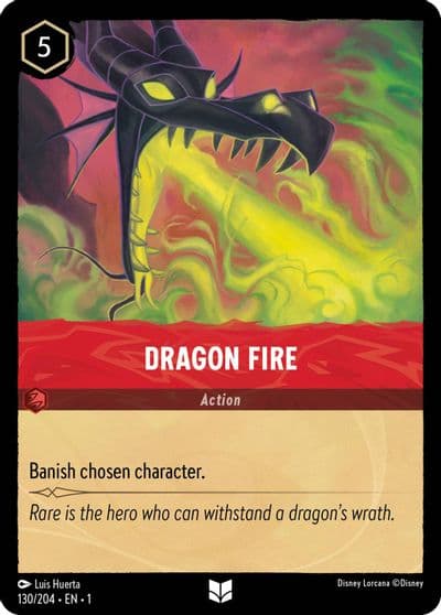 Dragon Fire The First Chapter Lorcana card