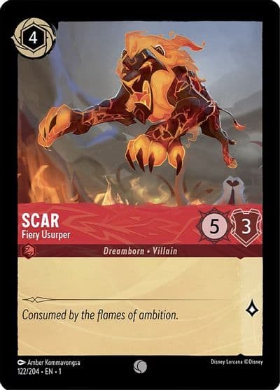 Scar Fiery Usurper The First Chapter Lorcana card