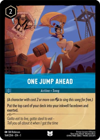 One Jump Ahead The First Chapter Lorcana card