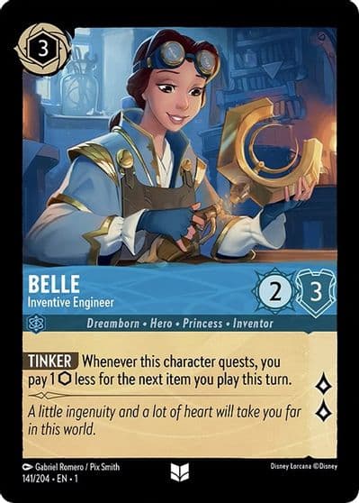 Belle Inventive Engineer The First Chapter Lorcana card