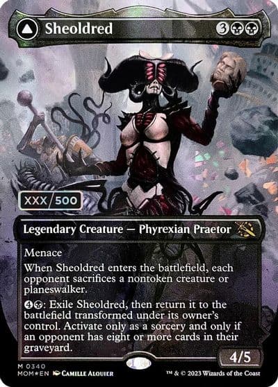 Sheoldred Serial Numbered March of the Machine Magic card