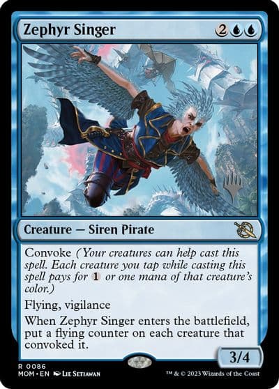 Zephyr Singer Promo Pack: March of the Machine Magic card