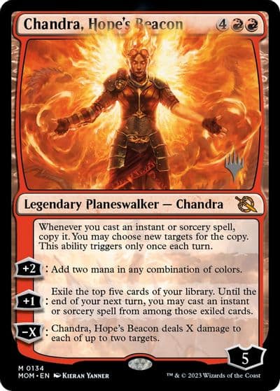 Chandra Hopes Beacon Promo Pack: March of the Machine Magic card