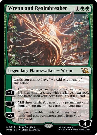 Wrenn and Realmbreaker Promo Pack: March of the Machine Magic card