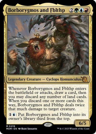 Borborygmos and Fblthp Promo Pack: March of the Machine Magic card