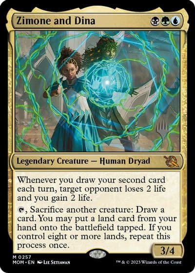 Zimone and Dina Promo Pack: March of the Machine Magic card