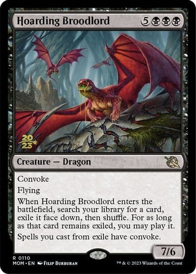 Hoarding Broodlord Prerelease Cards Magic card