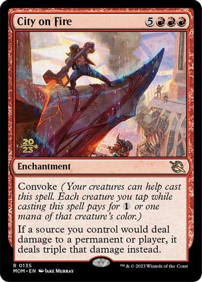 City on Fire Prerelease Cards Magic card