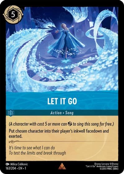 Let It Go The First Chapter Lorcana card
