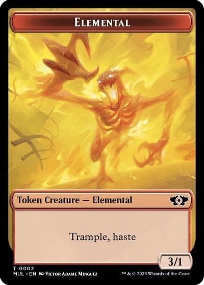 Elemental 0002 Phyrexian Hydra 0012 Double Sided Token March of the Machine Magic card