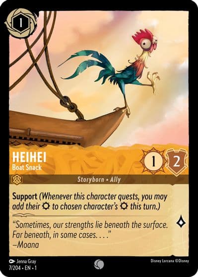 Heihei Boat Snack The First Chapter Lorcana card