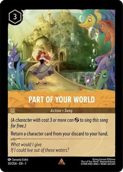 Part of Your World The First Chapter Lorcana card