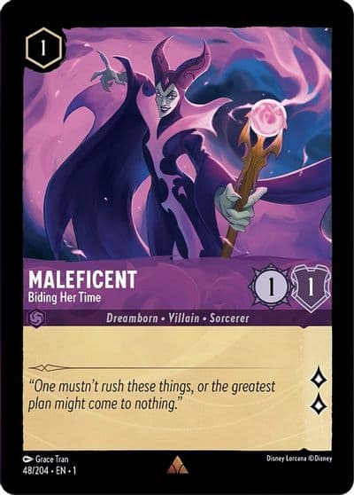 Maleficent Biding Her Time The First Chapter Lorcana card